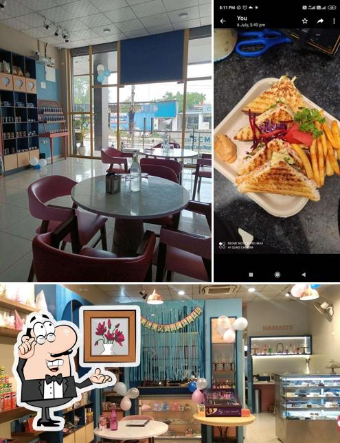 Take a seat at one of the tables at Filler Bay cafe