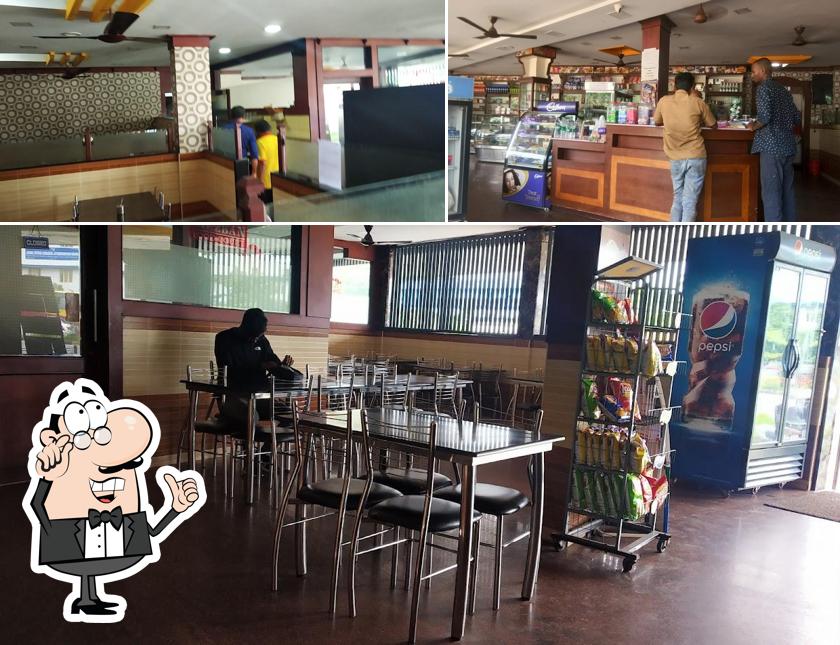 The interior of Mezban Restaurant