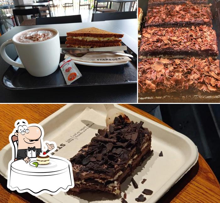 Starbucks serves a number of desserts