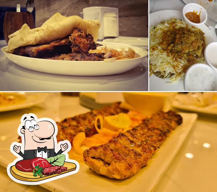 The Hot Spot Restaurant serves meat meals