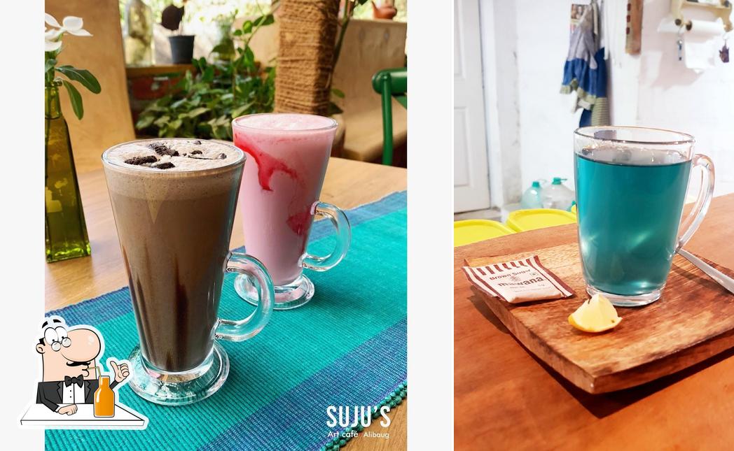 Enjoy a beverage at SUJU'S Artcafe
