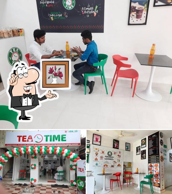 The interior of TEA TIME, Erode