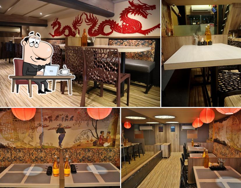 The interior of ASIAN FUSION