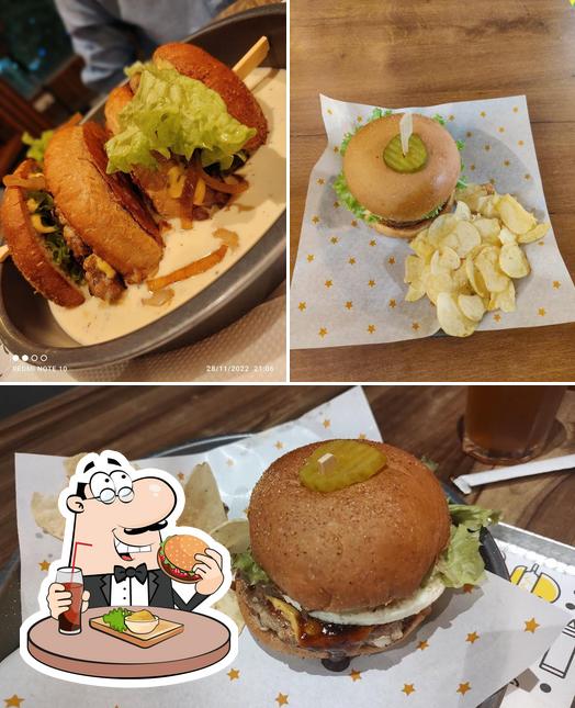 Try out a burger at BurgerMan