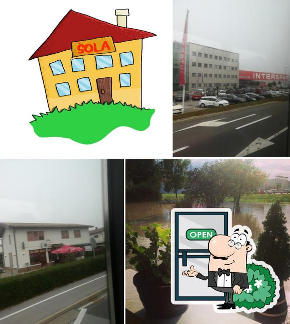 Goditi la vista dagli esterni di Gostilna Baranja, Metka Legen Baranja S.P