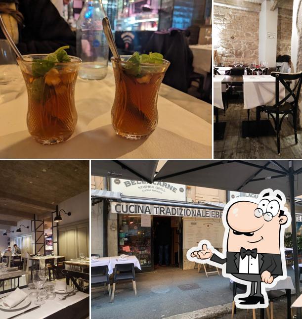 Gli interni di BellaCarne Kosher Restaurant
