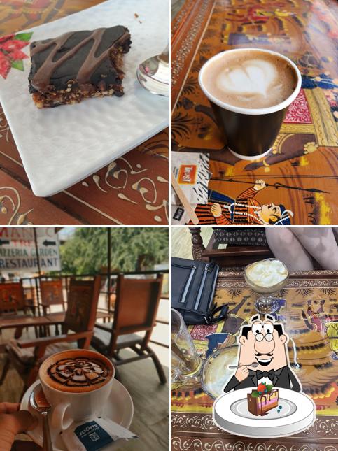 Chocolate cake at Cafe Melbourne Pushkar