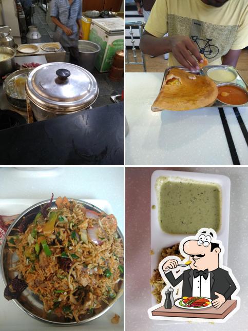 Food at New Sagar Fast Food And Family Restaurant