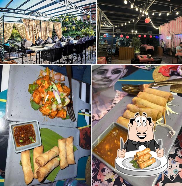 Spring rolls at Courtyard Revibe - Cafe & Restaurant Dwarka