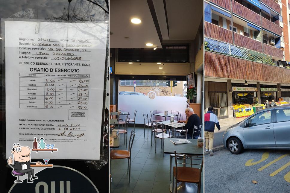 Gli interni di Bar Leonerossonero