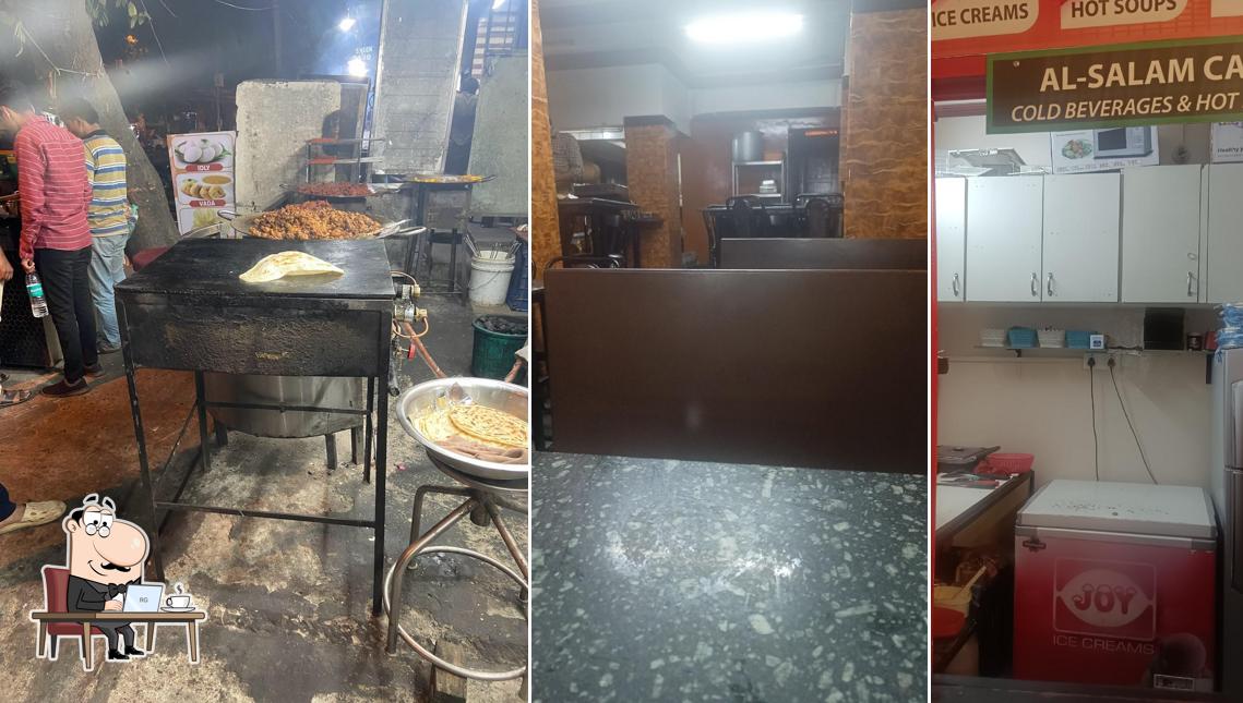 Take a seat at one of the tables at Barkath hotel