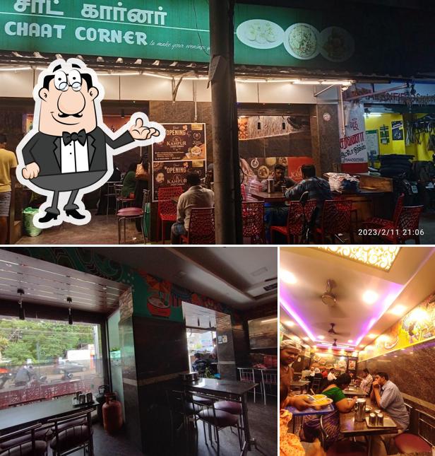 The interior of Kanpur Chaat Corner