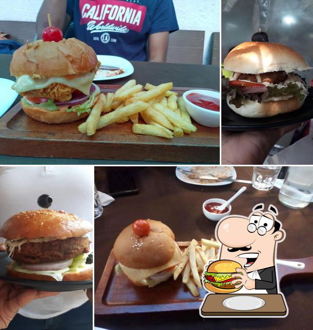 Get a burger at La Sanazaar Cafe