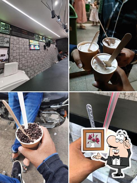 The interior of Mahalaxmi Juice & Fast Food Corner