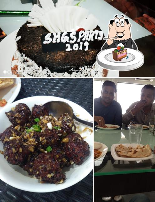 Chocolate cake at Sai Bhagwati veg family restaurant