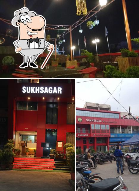 The exterior of Sukhsagar - Rooftop Restaurant