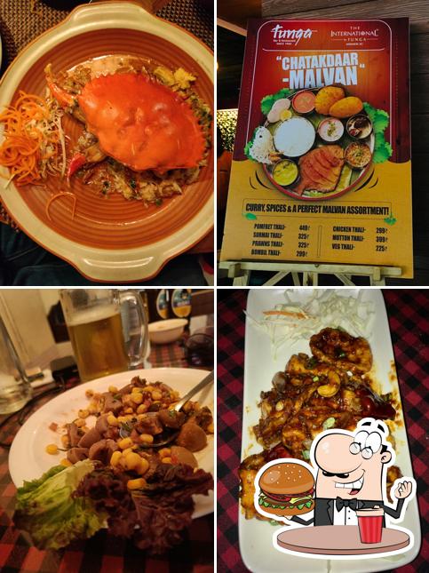 Order a burger at Tunga Kitchen & Bar Restaurant