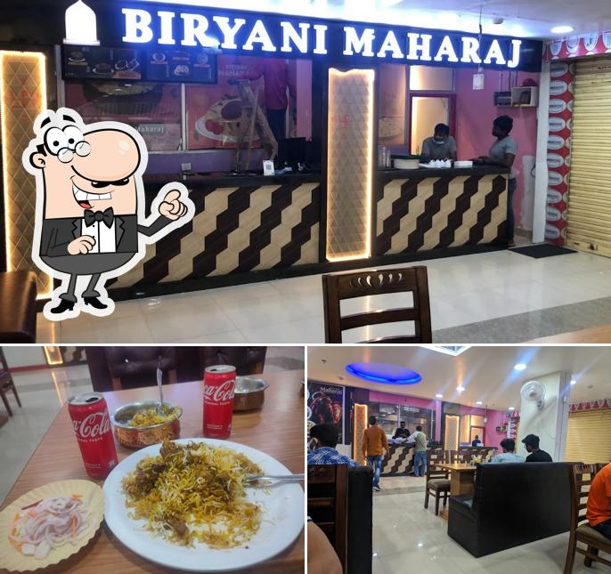 The image of interior and beverage at Biryani Maharaj