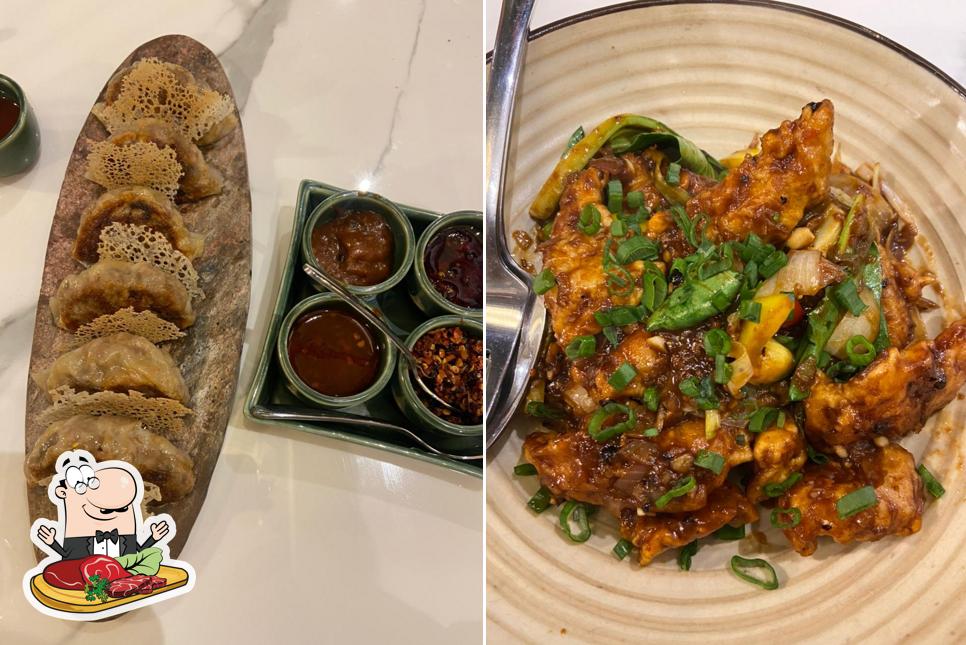 Order meat dishes at Mamagoto One29 Noida
