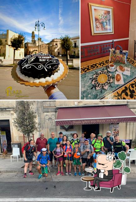 Tra le varie cose da Plaza Cafe Pasticceria & Gelateria si possono trovare la interni e cibo