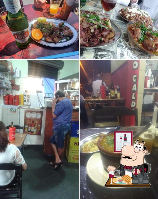 Escolha refeições de carne no Bar do Caldo