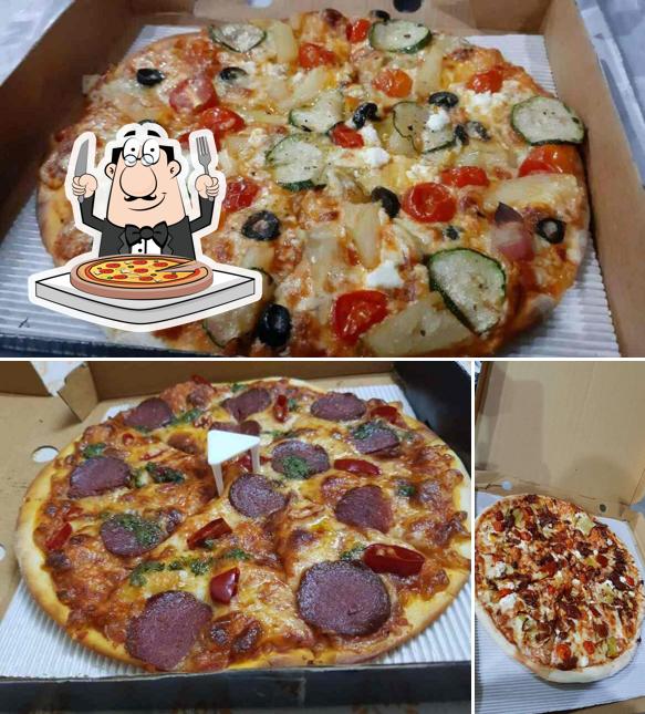 Order pizza at Bun Intended-Burgers & Pizzas