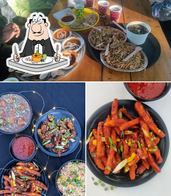 Food at Dhinchak Dhaba