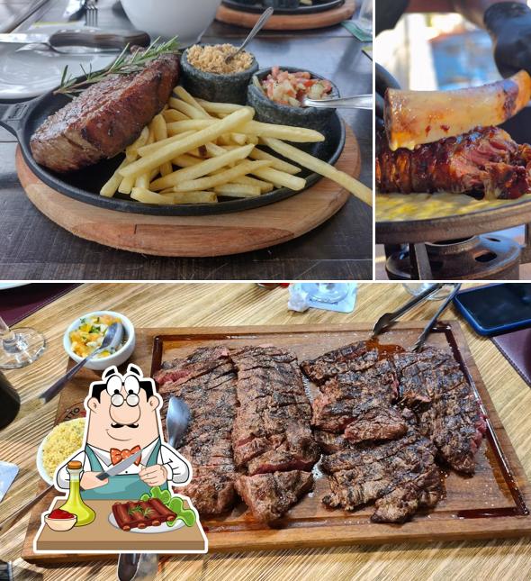 Costelas de porco em Dom Vitto Steak House