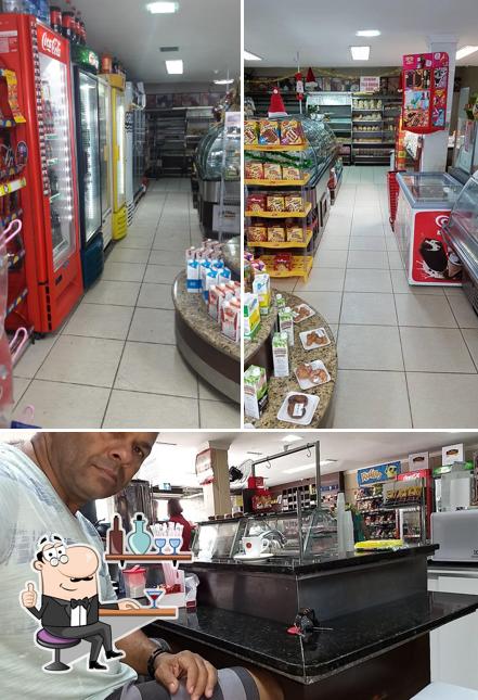 O interior do Padaria Mr. Pão