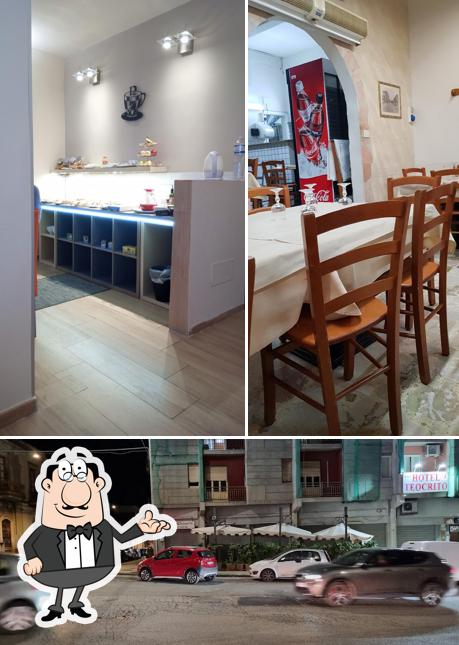 La interni e esterno del ristorante