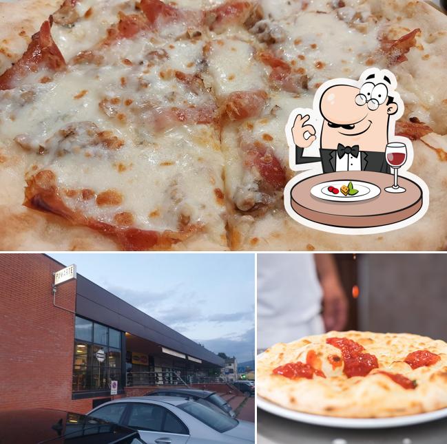 La cibo e esterno del ristorante