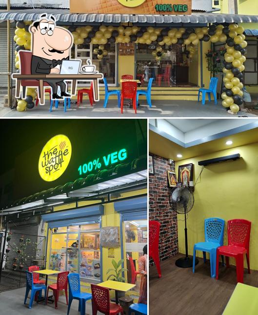 The interior of Waffle corner