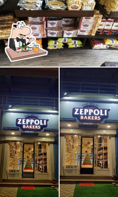 Food at Zeppoli bakers Porbandar