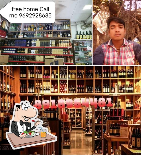The restaurant's food and wine