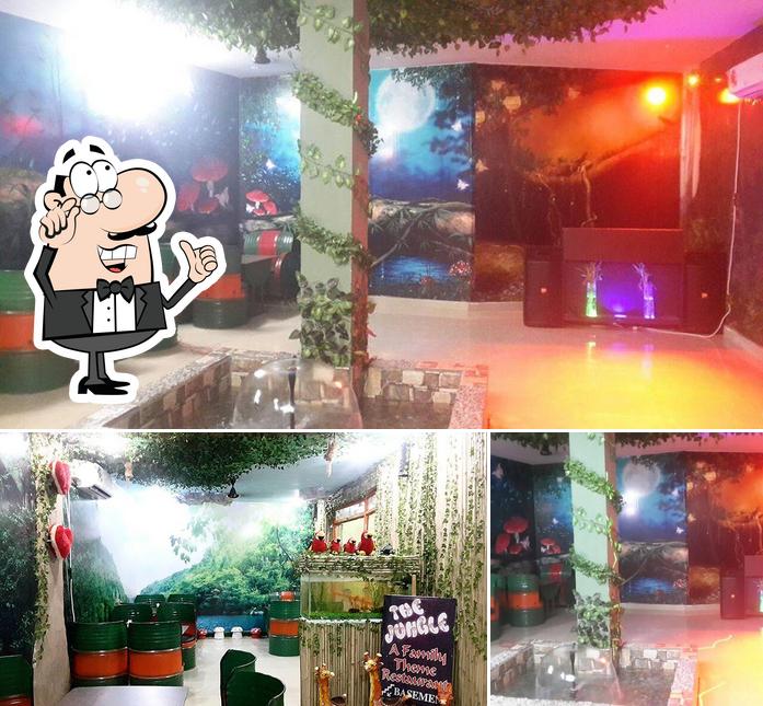 The interior of Theme Restaurant Jungle Faridabad