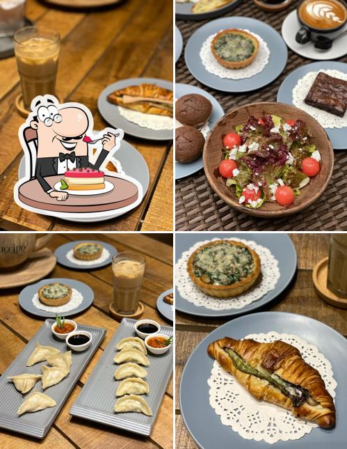 Winq Cafe serves a number of desserts