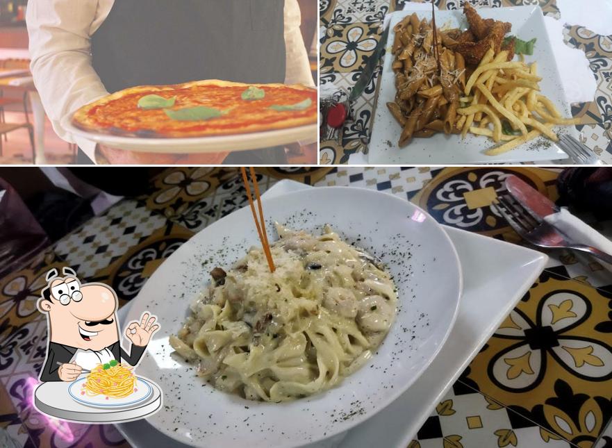 Spaghetti à la carbonara à Caravaggio