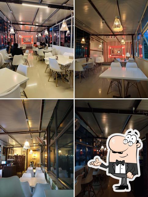 The interior of Deltin Cafe