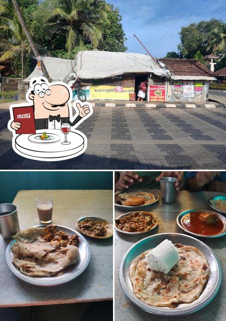 This is the photo displaying food and interior at Hotel Corner
