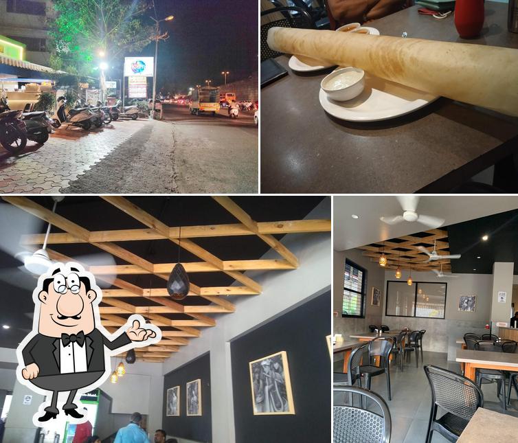 The photo of interior and exterior at Greenfield's Krishna Veg D'lite