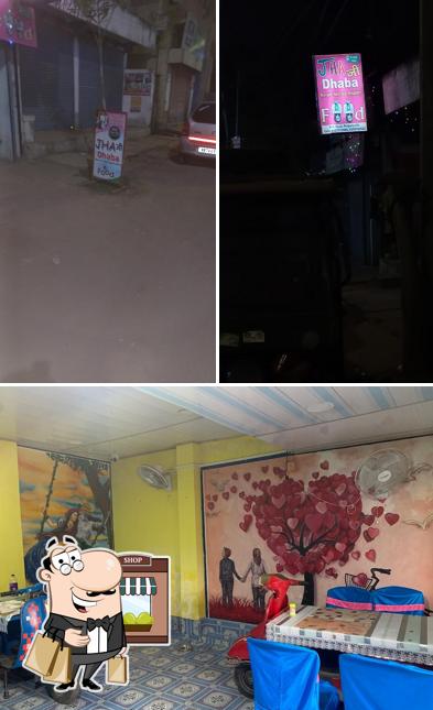 The image of exterior and interior at JHAji Pure Veg Dhaba
