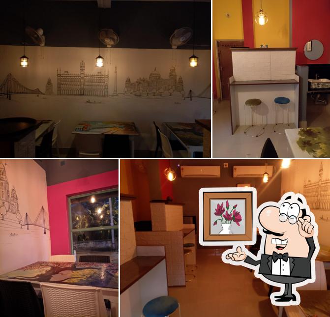 The interior of Perfect corner cafe