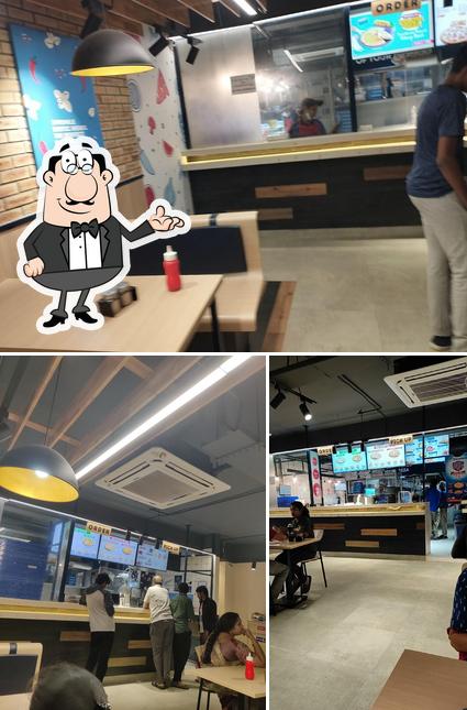 The interior of Domino's Pizza Madinagudda, Hyderabad