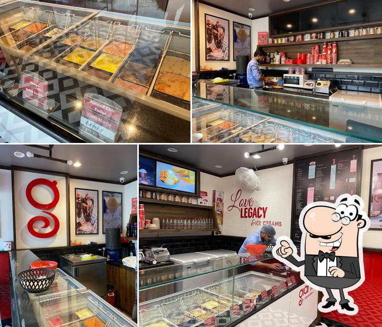 The interior of Giani’s Ice Cream