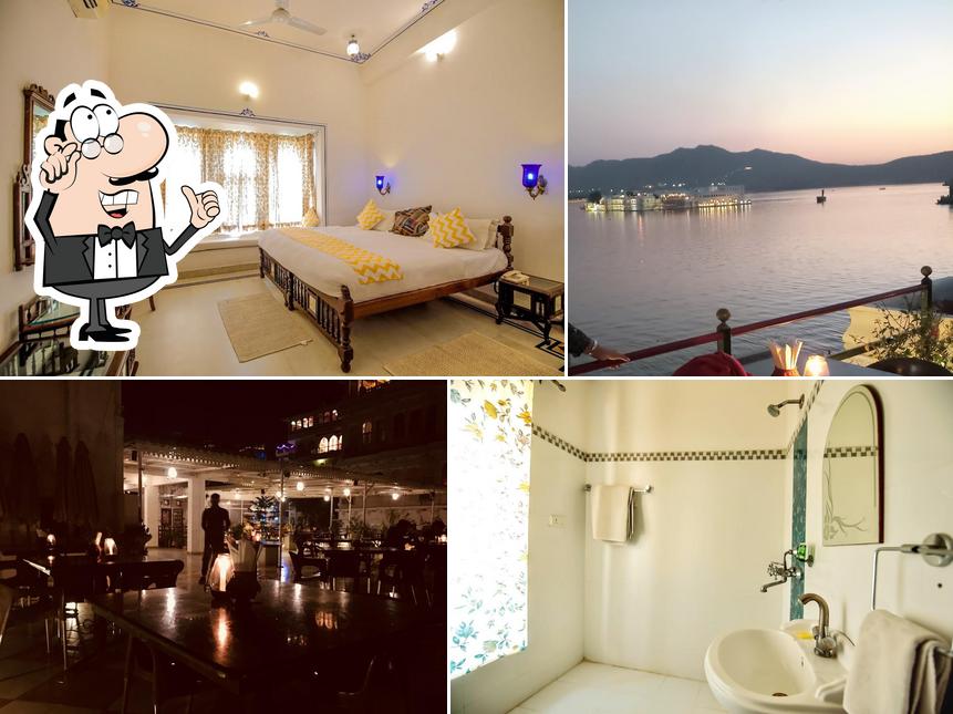 The interior of Hotel Devraj Niwas on Lake Pichola Udaipur