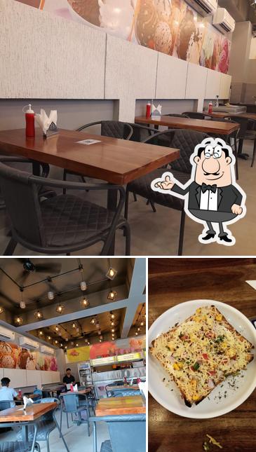 The interior of Amul Ice Cream Parlour