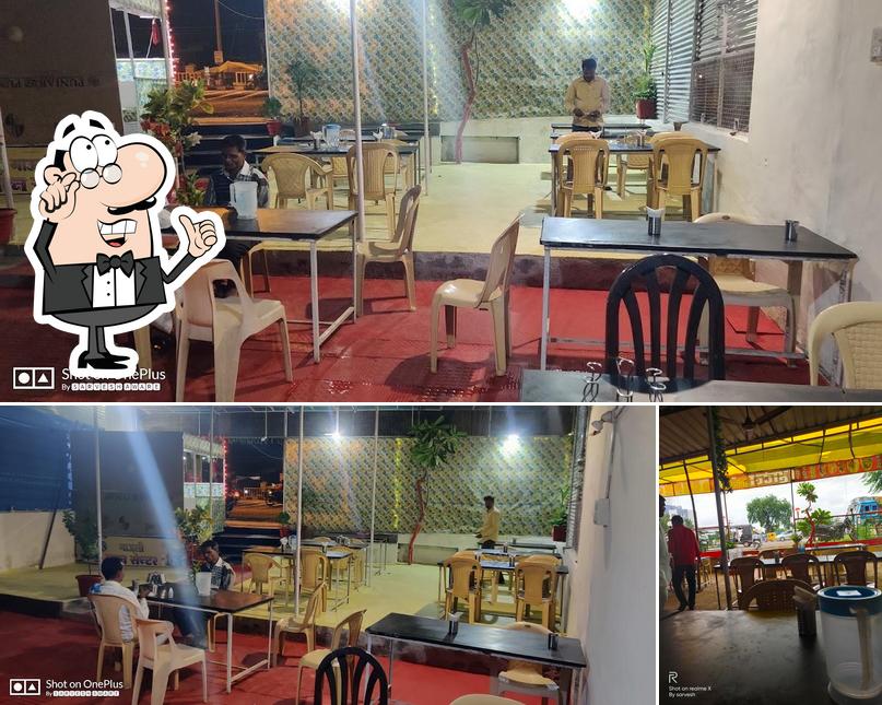 The interior of Hotel Yogiraj Pure Veg Restaurant
