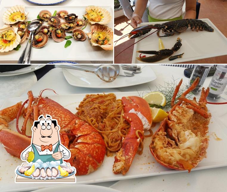 Restoran Porto Salvore serve un'ampia gamma di prodotti di cucina di mare