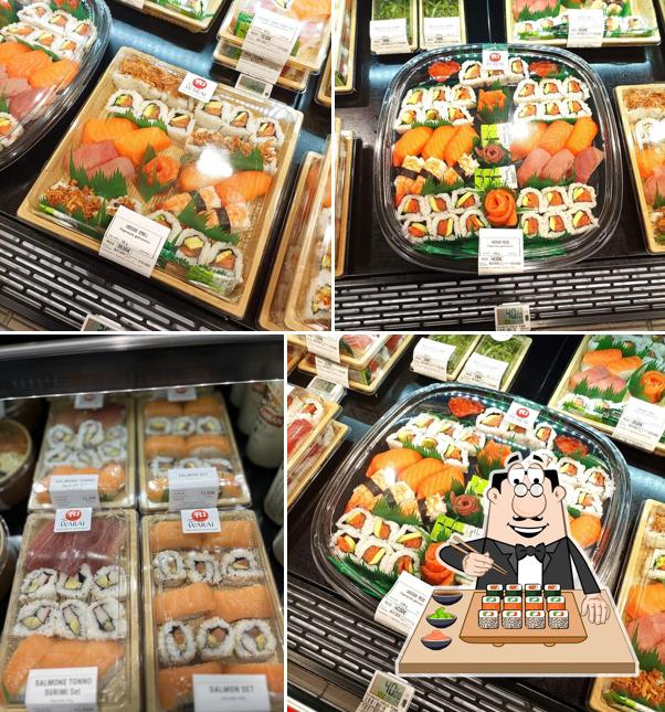 Scegli le diverse opzioni di sushi