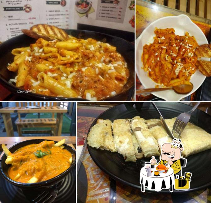 Meals at Cafe Library (Eggless Bakery and a Coffee Shop )